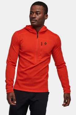 Mens Coefficient Quarter Zip Fleece Hoodie