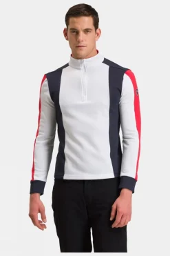 Mens Colour Block 1/2 Zip Layer
