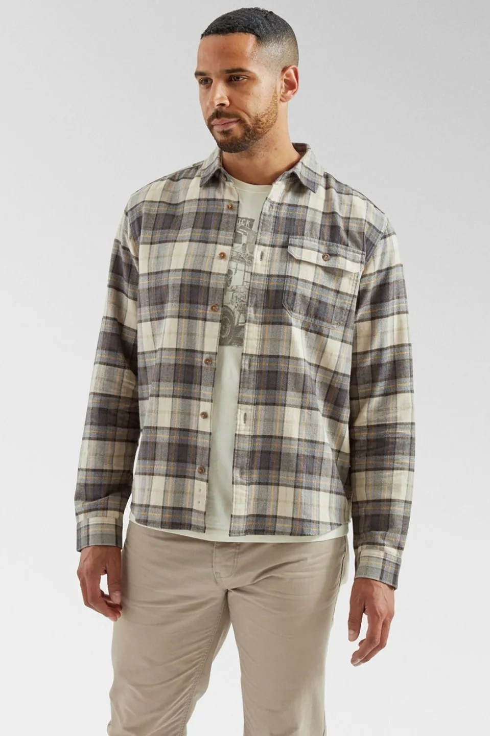 Mens Cotton In Conversion Fjord Flannel Shirt