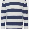 Mens Craster Striped Crew Neck Knitted Jumper