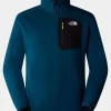 Mens Crest Quarter Zip Fleece