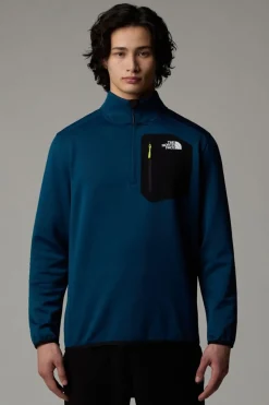 Mens Crest Quarter Zip Fleece