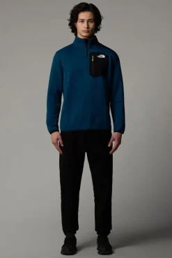 Mens Crest Quarter Zip Fleece