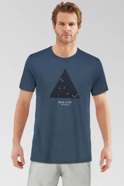 Mens Denimcel Melange T-Shirt