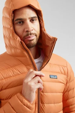 Mens Down Sweater Hooded Jacket