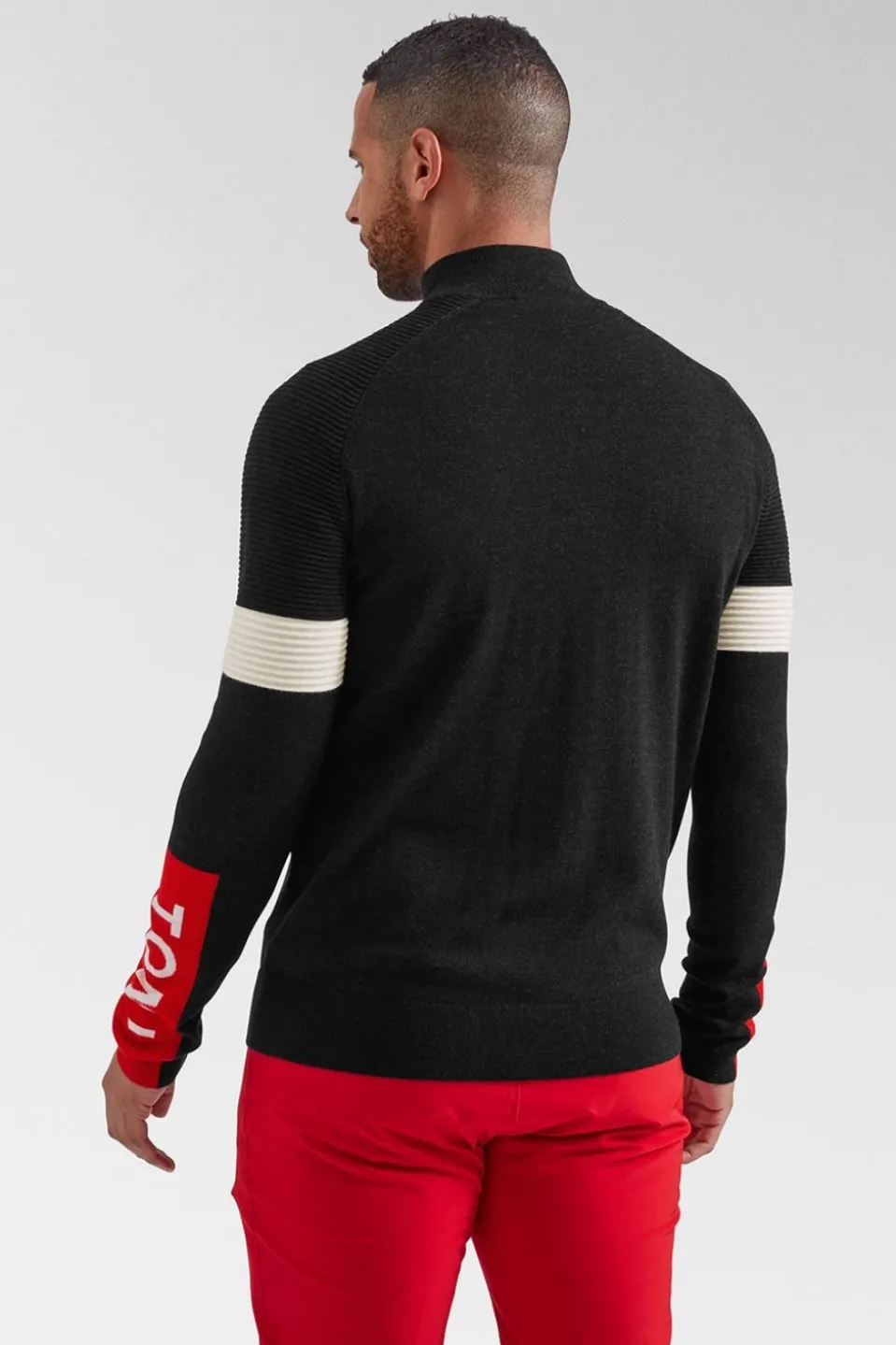 Mens Ernstl Half Zip Knitted Sweatshirt