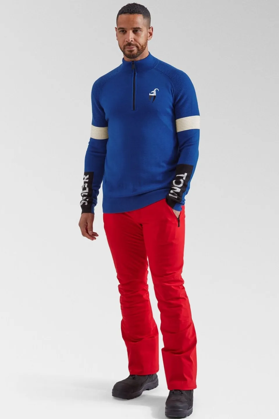 Mens Ernstl Half Zip Knitted Sweatshirt