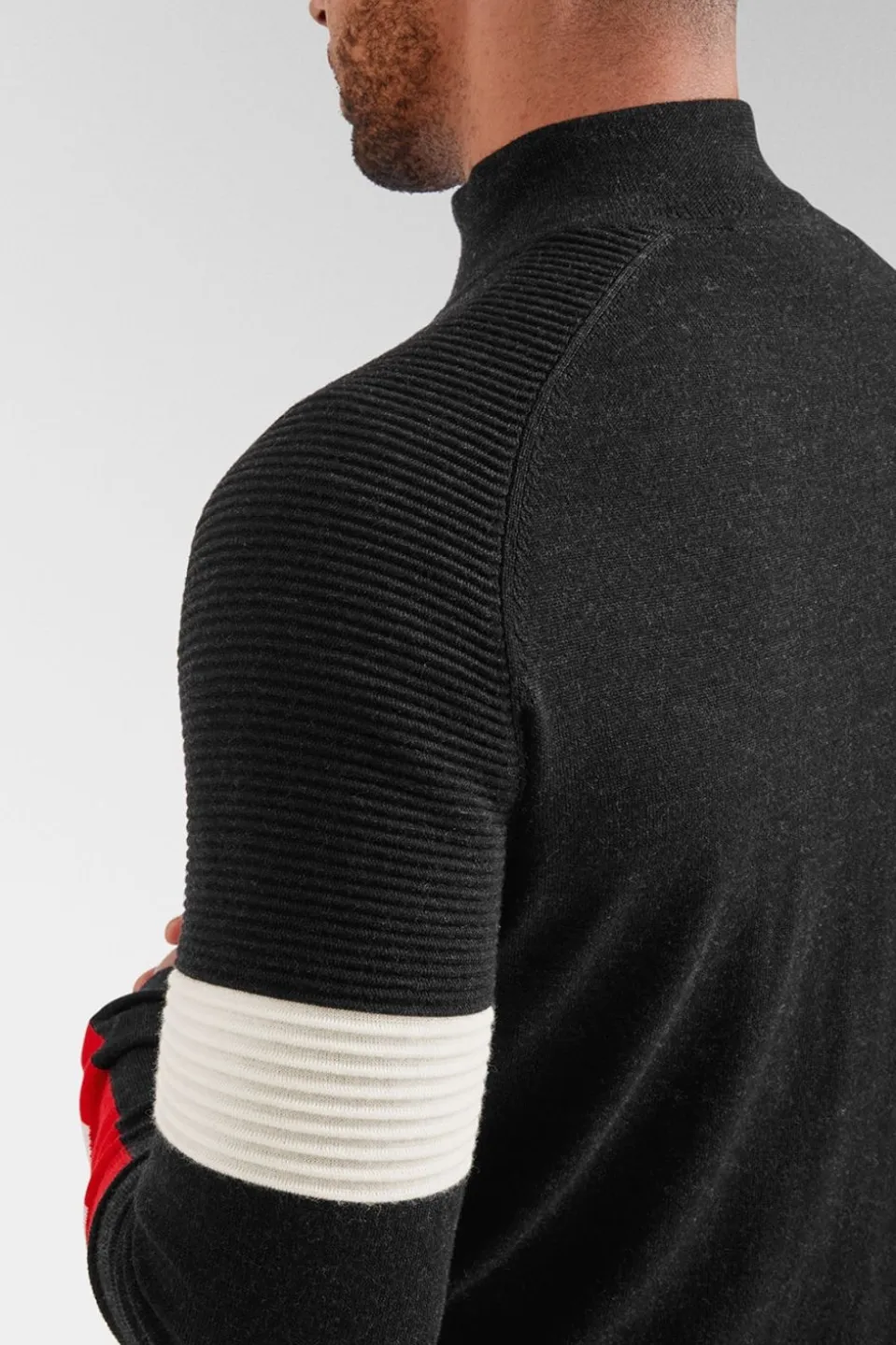 Mens Ernstl Half Zip Knitted Sweatshirt