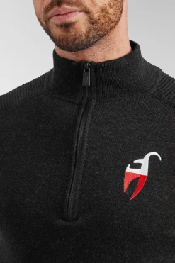 Mens Ernstl Half Zip Knitted Sweatshirt