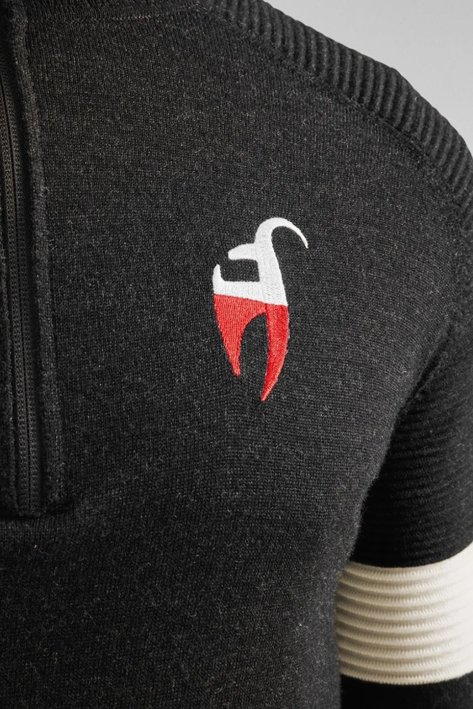 Mens Ernstl Half Zip Knitted Sweatshirt