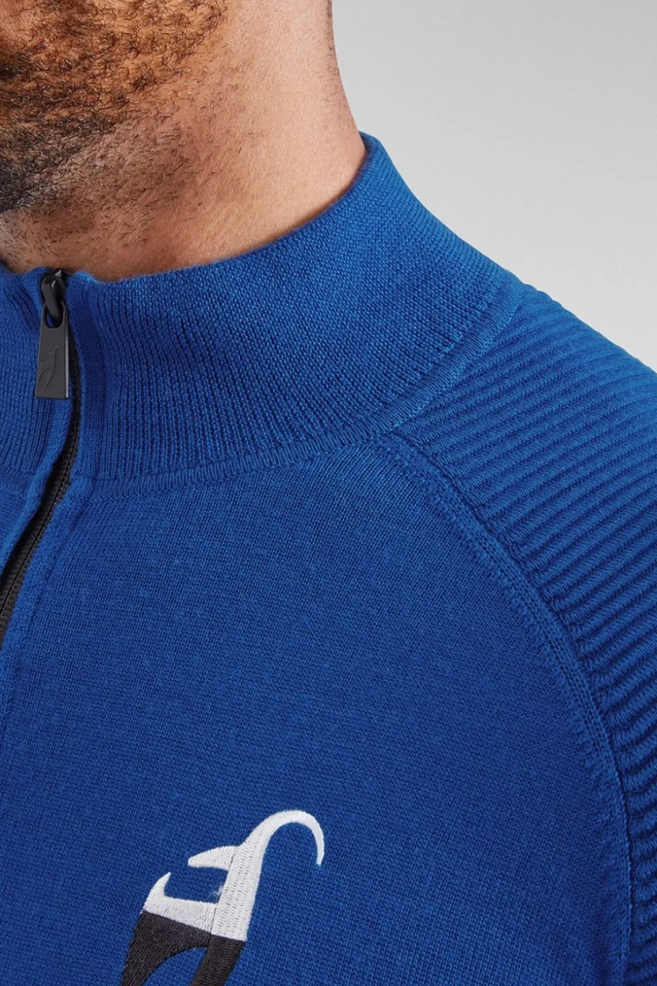 Mens Ernstl Half Zip Knitted Sweatshirt