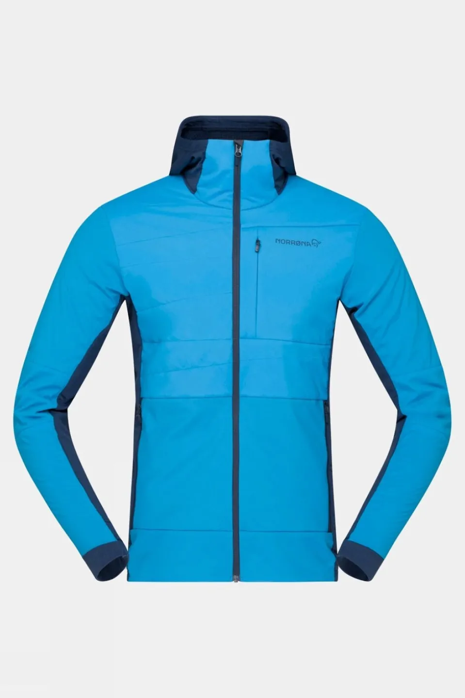 Mens Falketind Alpha90 Insulated Zip Hood Fleece Top