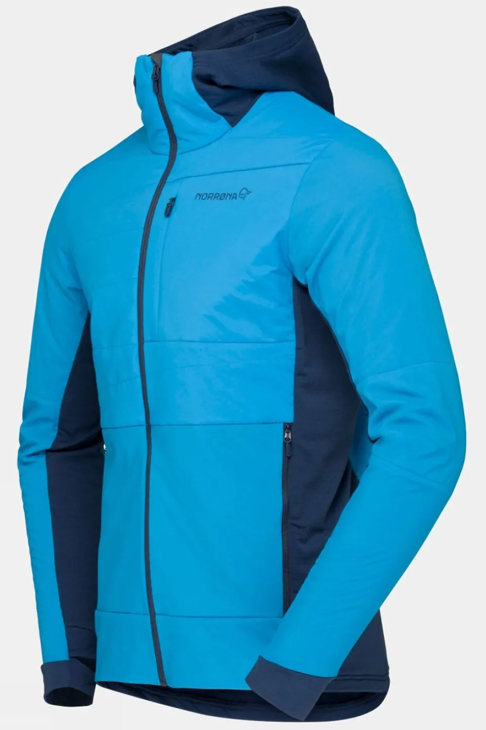 Mens Falketind Alpha90 Insulated Zip Hood Fleece Top