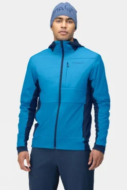 Mens Falketind Alpha90 Insulated Zip Hood Fleece Top