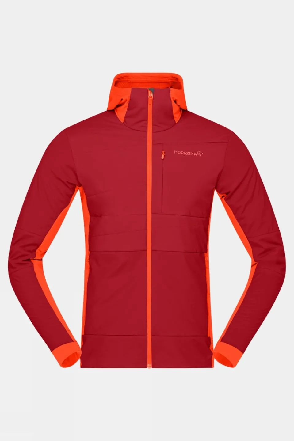 Mens Falketind Alpha90 Insulated Zip Hood Fleece Top