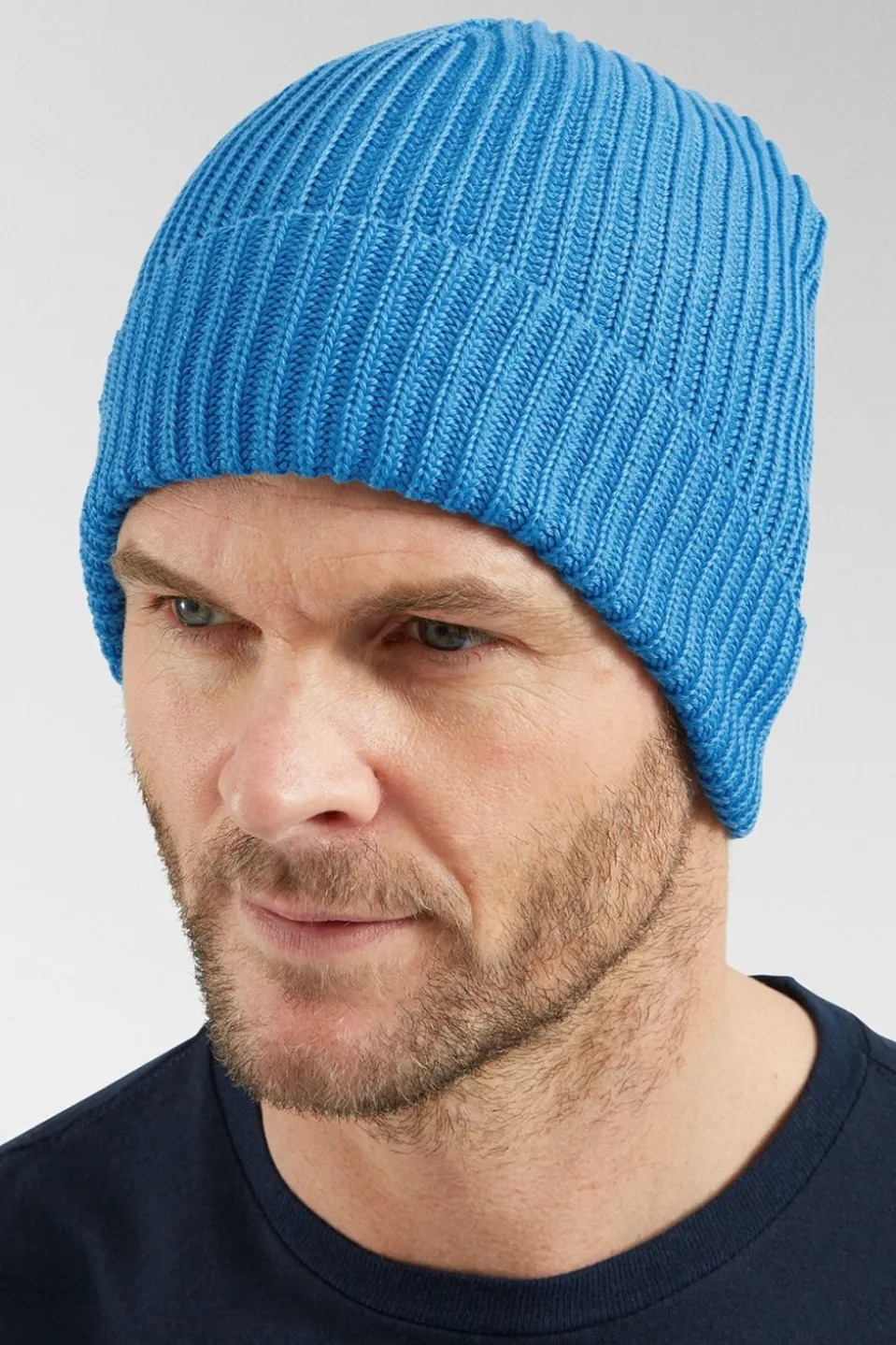 Mens Fishermans Rolled Beanie
