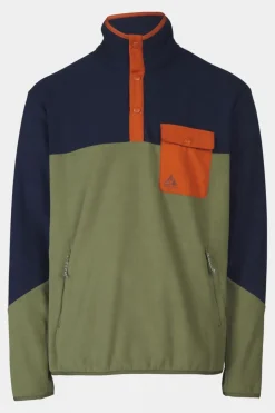 Mens Fitzroy Snap Fleece Top