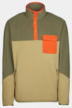 Mens Fitzroy Snap Fleece Top