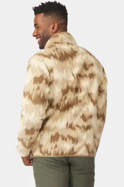 Mens Flynn Printed Half Zip Fleece