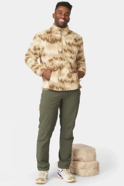 Mens Flynn Printed Half Zip Fleece