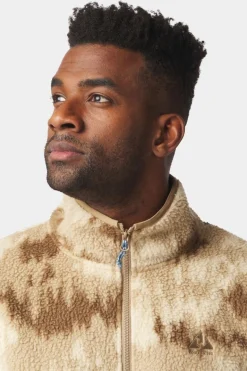 Mens Flynn Printed Half Zip Fleece