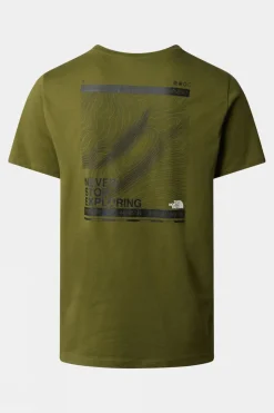 Mens Foundation Mountain Lines Graphic T-Shirt