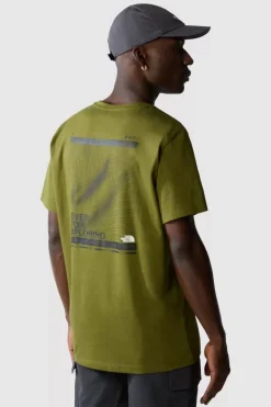 Mens Foundation Mountain Lines Graphic T-Shirt