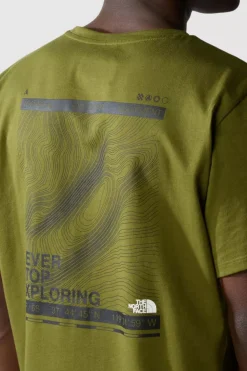 Mens Foundation Mountain Lines Graphic T-Shirt