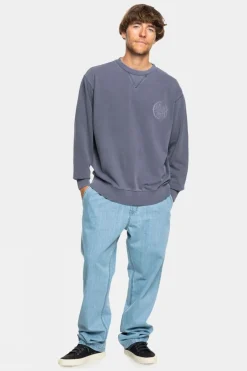 Mens Garment Dye Crew Sweatshirt