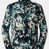 Mens Glacier Printed Quarter Zip Fleece