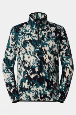 Mens Glacier Printed Quarter Zip Fleece