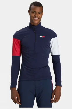 Mens Global Stripe Half Zip Midlayer