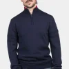 Mens Half Zip Knitted Sweater