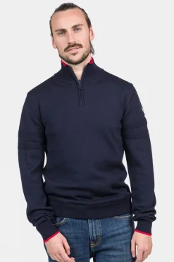Mens Half Zip Knitted Sweater
