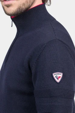 Mens Half Zip Knitted Sweater