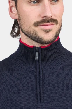 Mens Half Zip Knitted Sweater