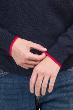 Mens Half Zip Knitted Sweater