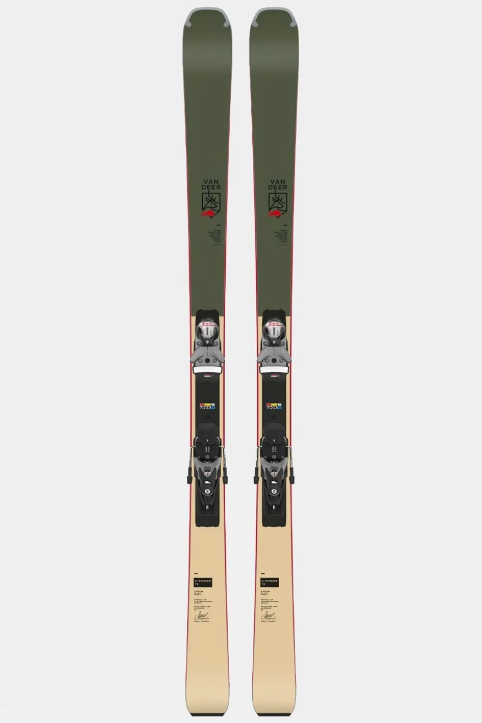 Mens H-Power 78 Skis + R22 WC With SPX 12 GW Bindings