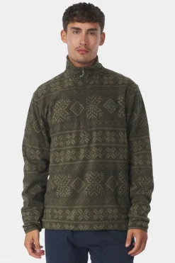 Mens Inverno Printed Half Zip Fleece