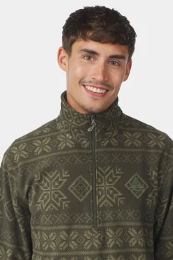 Mens Inverno Printed Half Zip Fleece
