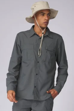 Mens Jungle Travel Long Sleeve Shirt