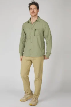 Mens Jungle Travel Long Sleeve Shirt