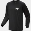 Mens Kragg SL Cotton Bird Tile Long Sleeve T-Shirt