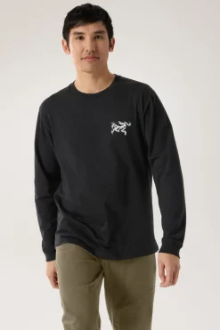 Mens Kragg SL Cotton Bird Tile Long Sleeve T-Shirt