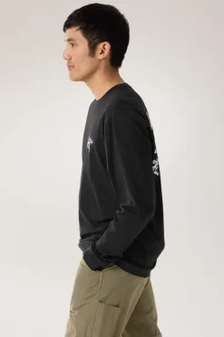 Mens Kragg SL Cotton Bird Tile Long Sleeve T-Shirt