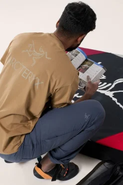 Mens Kragg SL Cotton Bird Word Short Sleeve T-Shirt