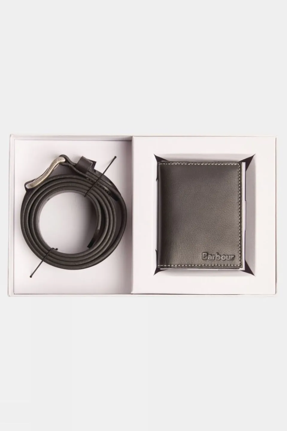 Mens Leather Belt and Billfold Set