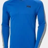 Mens Lifa Active Stripe Crew Baselayer Top
