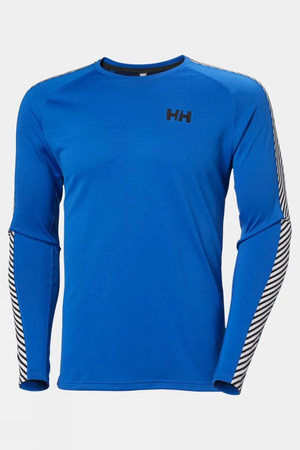 Mens Lifa Active Stripe Crew Baselayer Top