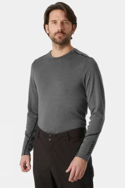 Mens Lifa Merino Midweight Crew Base Layer Top